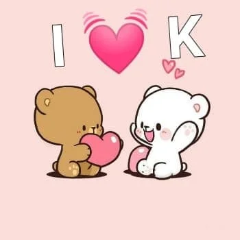 Cute K Name DP